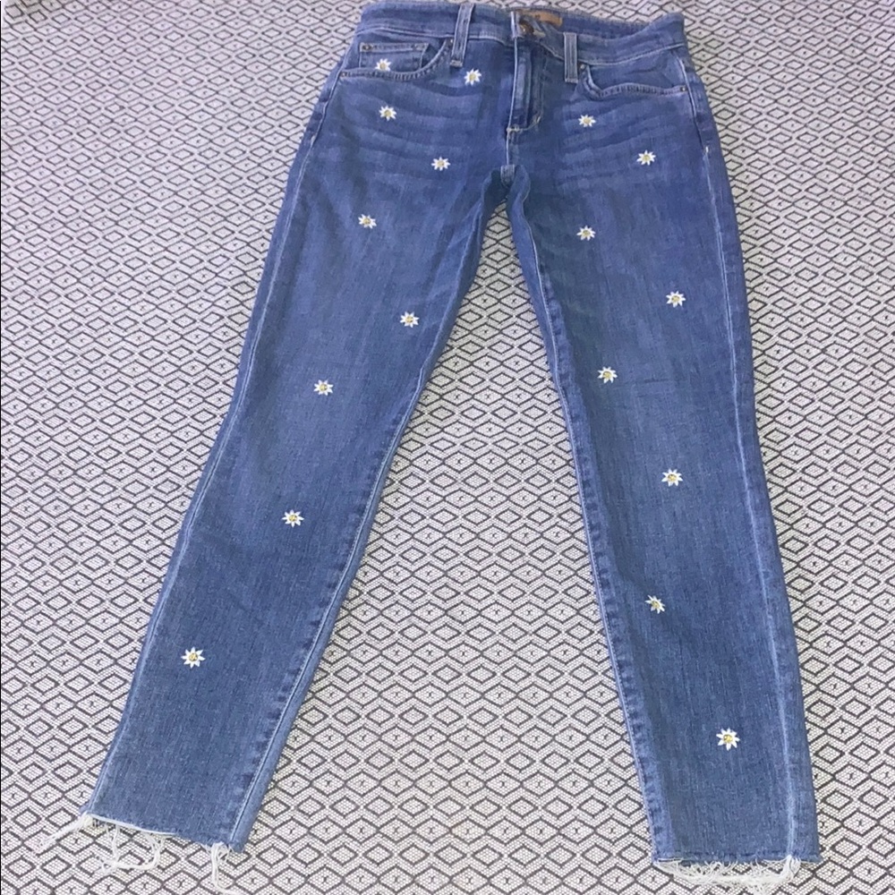 JOE’S Blue Floral Embroidered Women's Jeans Size:25